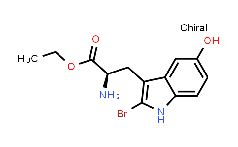 174136-33-5 | ethyl (2R)-2-amino-3-(2-bromo-5-hydroxy-1H-indol-3-yl)propanoate