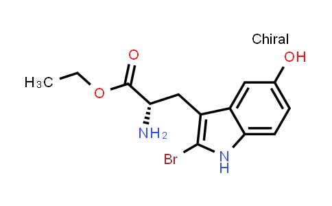 174136-31-3 | ethyl (2S)-2-amino-3-(2-bromo-5-hydroxy-1H-indol-3-yl)propanoate