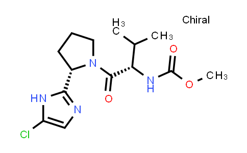 MC850849 | 1713286-26-0 | methyl N-[(2S)-1-[(2S)-2-(5-chloro-1H-imidazol-2-yl)pyrrolidin-1-yl]-3-methyl-1-oxobutan-2-yl]carbamate