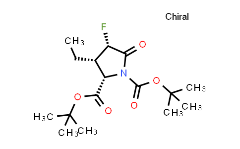 2917666-20-5 | ditert-butyl (2S,3S,4S)-3-ethyl-4-fluoro-5-oxo-pyrrolidine-1,2-dicarboxylate