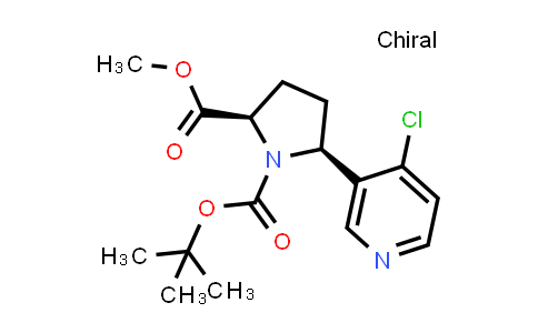 260270-24-4 | O1-tert-butyl O2-methyl (2R,5S)-5-(4-chloro-3-pyridyl)pyrrolidine-1,2-dicarboxylate