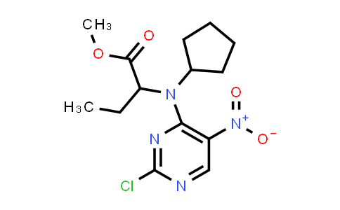 2415144-62-4 | methyl 2-[(2-chloro-5-nitro-pyrimidin-4-yl)-cyclopentyl-amino]butanoate