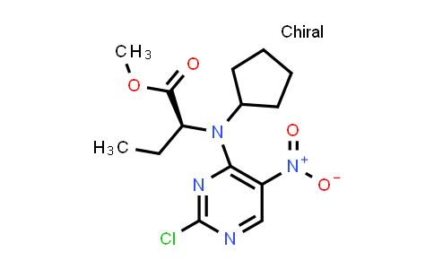 1280667-19-7 | methyl (2S)-2-[(2-chloro-5-nitro-pyrimidin-4-yl)-cyclopentyl-amino]butanoate