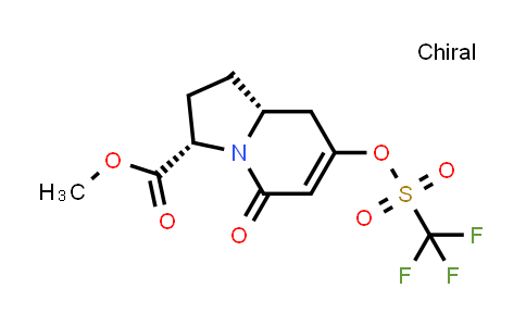 2759150-99-5 | methyl (3S,8aR)-5-oxo-7-(trifluoromethylsulfonyloxy)-2,3,8,8a-tetrahydro-1H-indolizine-3-carboxylate