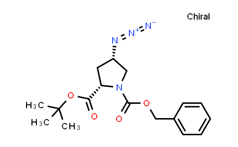 CAS No. 322398-78-7, O1-benzyl O2-tert-butyl (2S,4S)-4-azidopyrrolidine-1,2-dicarboxylate