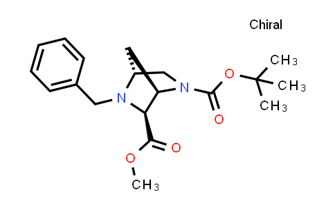 385808-55-9 | O2-tert-butyl O6-methyl (1R,4R,6S)-5-benzyl-2,5-diazabicyclo[2.2.1]heptane-2,6-dicarboxylate