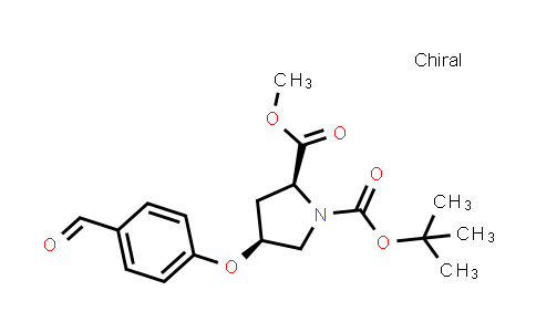 2442510-19-0 | O1-tert-butyl O2-methyl (2S,4S)-4-(4-formylphenoxy)pyrrolidine-1,2-dicarboxylate