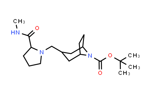 CAS No. 2174826-11-8, tert-butyl 3-[[2-(methylcarbamoyl)pyrrolidin-1-yl]methyl]-8-azabicyclo[3.2.1]octane-8-carboxylate