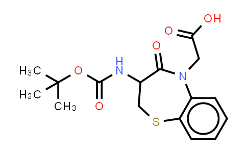 CAS No. 2940940-14-5, 2-[3-(tert-butoxycarbonylamino)-4-oxo-2,3-dihydro-1,5-benzothiazepin-5-yl]acetic acid