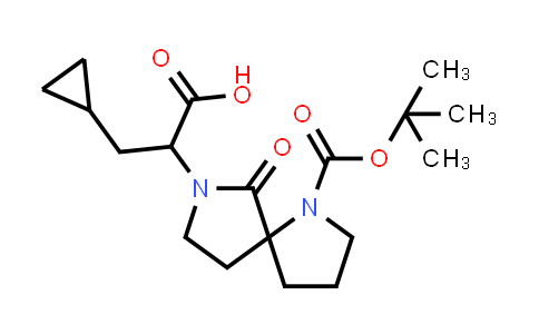 CAS No. 2755949-42-7, 2-(1-tert-butoxycarbonyl-6-oxo-1,7-diazaspiro[4.4]nonan-7-yl)-3-cyclopropyl-propanoic acid