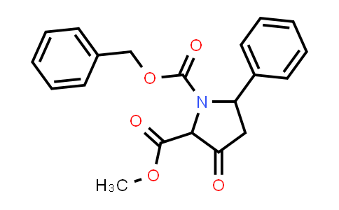 CAS No. 1028851-78-6, O1-benzyl O2-methyl 3-oxo-5-phenyl-pyrrolidine-1,2-dicarboxylate