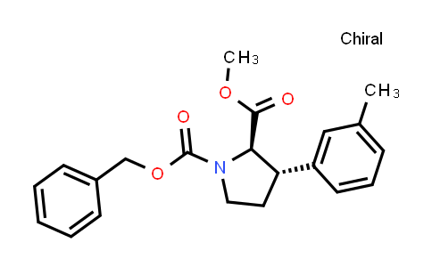 CAS No. 2568926-69-0, O1-benzyl O2-methyl trans-3-(m-tolyl)pyrrolidine-1,2-dicarboxylate