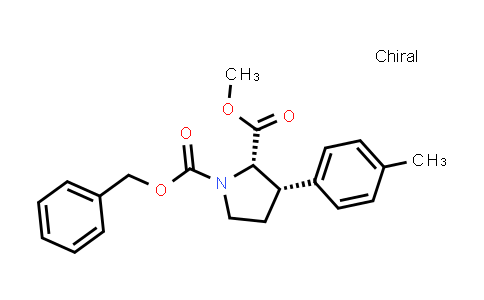 CAS No. 2568926-67-8, O1-benzyl O2-methyl (2S,3S)-3-(p-tolyl)pyrrolidine-1,2-dicarboxylate