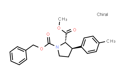 CAS No. 2568926-66-7, O1-benzyl O2-methyl (2S,3R)-3-(p-tolyl)pyrrolidine-1,2-dicarboxylate