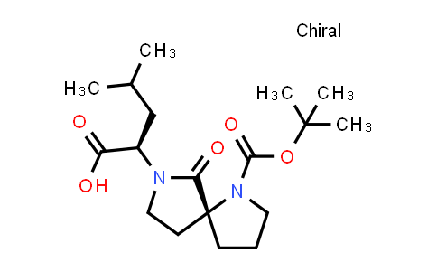 CAS No. 387823-67-8, (2R)-2-[(5R)-1-tert-butoxycarbonyl-6-oxo-1,7-diazaspiro[4.4]nonan-7-yl]-4-methyl-pentanoic acid
