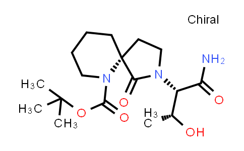 CAS No. 2183458-54-8, tert-butyl (5R)-2-[(1S,2R)-1-carbamoyl-2-hydroxy-propyl]-1-oxo-2,6-diazaspiro[4.5]decane-6-carboxylate