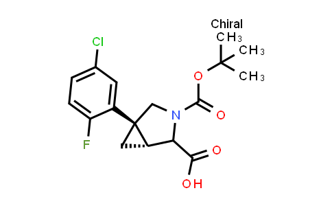DY850993 | 2211991-45-4 | (1R,5S)-3-tert-butoxycarbonyl-5-(5-chloro-2-fluoro-phenyl)-3-azabicyclo[3.1.0]hexane-2-carboxylic acid