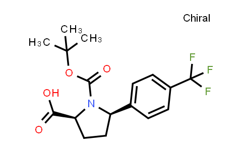 DY851001 | 1983111-10-9 | cis-1-tert-butoxycarbonyl-5-[4-(trifluoromethyl)phenyl]pyrrolidine-2-carboxylic acid