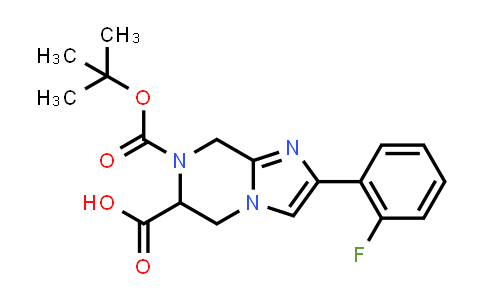 DY851005 | 2700934-04-7 | 7-tert-butoxycarbonyl-2-(2-fluorophenyl)-6,8-dihydro-5H-imidazo[1,2-a]pyrazine-6-carboxylic acid