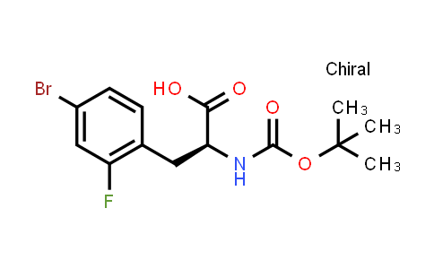 CAS No. 1628472-93-4, (2S)-3-(4-bromo-2-fluoro-phenyl)-2-(tert-butoxycarbonylamino)propanoic acid