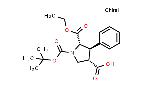 DY851010 | 1818417-23-0 | (3S,4R,5S)-1-tert-butoxycarbonyl-5-ethoxycarbonyl-4-phenyl-pyrrolidine-3-carboxylic acid