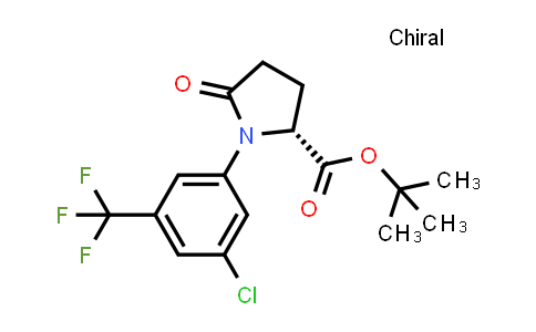 DY851018 | 1510829-35-2 | tert-butyl (2R)-1-[3-chloro-5-(trifluoromethyl)phenyl]-5-oxo-pyrrolidine-2-carboxylate