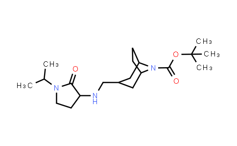 DY851025 | 2174468-88-1 | tert-butyl 3-[[(1-isopropyl-2-oxo-pyrrolidin-3-yl)amino]methyl]-8-azabicyclo[3.2.1]octane-8-carboxylate