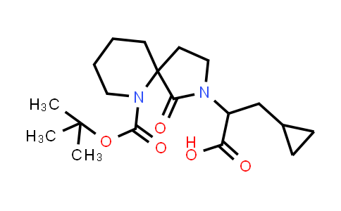 CAS No. 2755949-46-1, 2-(6-tert-butoxycarbonyl-1-oxo-2,6-diazaspiro[4.5]decan-2-yl)-3-cyclopropyl-propanoic acid