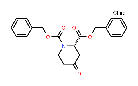 CAS No. 288620-85-9, dibenzyl (2S)-4-oxopiperidine-1,2-dicarboxylate