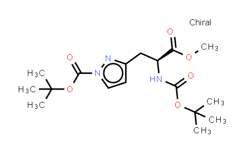 CAS No. 2685872-00-6, tert-butyl 3-[(2S)-2-(tert-butoxycarbonylamino)-3-methoxy-3-oxo-propyl]pyrazole-1-carboxylate