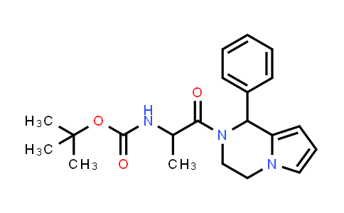 CAS No. 2421319-26-6, tert-butyl N-[1-methyl-2-oxo-2-(1-phenyl-3,4-dihydro-1H-pyrrolo[1,2-a]pyrazin-2-yl)ethyl]carbamate