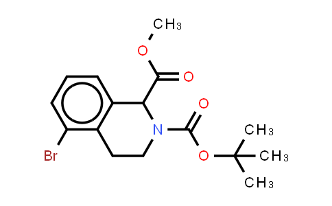 CAS No. 1430563-92-0, O2-tert-butyl O1-methyl 5-bromo-3,4-dihydro-1H-isoquinoline-1,2-dicarboxylate