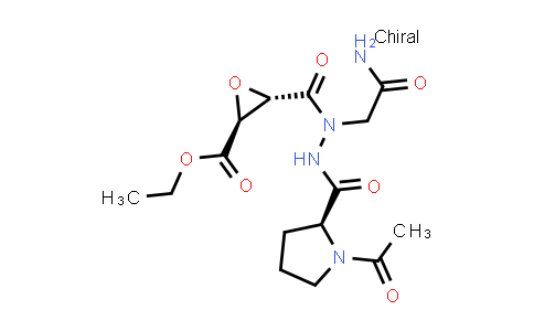 MC851049 | 1207092-99-6 | ethyl (2S,3S)-3-[[[(2S)-1-acetylpyrrolidine-2-carbonyl]amino]-(2-amino-2-oxo-ethyl)carbamoyl]oxirane-2-carboxylate