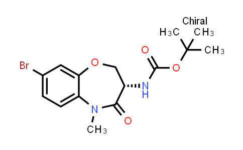 CAS No. 2095517-06-7, tert-butyl N-[(3S)-8-bromo-5-methyl-4-oxo-2,3-dihydro-1,5-benzoxazepin-3-yl]carbamate