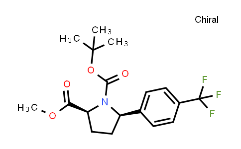 DY851054 | 1983111-08-5 | O1-tert-butyl O2-methyl cis-5-[4-(trifluoromethyl)phenyl]pyrrolidine-1,2-dicarboxylate