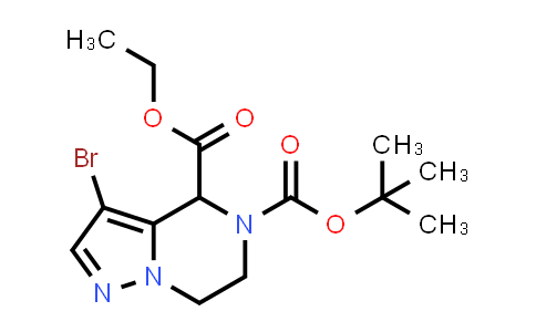 DY851056 | 1250997-04-6 | O5-tert-butyl O4-ethyl 3-bromo-6,7-dihydro-4H-pyrazolo[1,5-a]pyrazine-4,5-dicarboxylate