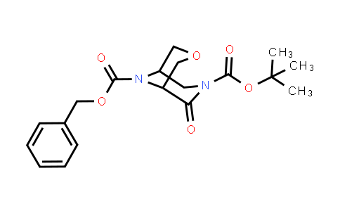 CAS No. 1638652-51-3, O9-benzyl O7-tert-butyl 6-oxo-3-oxa-7,9-diazabicyclo[3.3.1]nonane-7,9-dicarboxylate