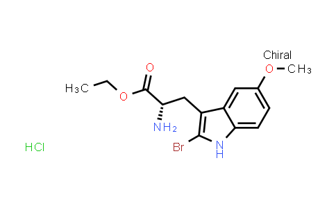 CAS No. 196714-03-1, ethyl (2S)-2-amino-3-(2-bromo-5-methoxy-1H-indol-3-yl)propanoate;hydrochloride