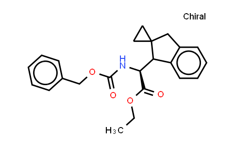 CAS No. 2607136-71-8, ethyl (2S)-2-(benzyloxycarbonylamino)-2-spiro[cyclopropane-1,2'-indane]-1'-yl-acetate