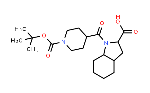 CAS No. 1837821-24-5, 1-(1-tert-butoxycarbonylpiperidine-4-carbonyl)-2,3,3a,4,5,6,7,7a-octahydroindole-2-carboxylic acid