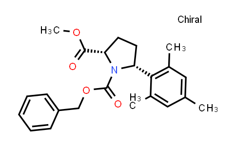 1123177-52-5 | O1-benzyl O2-methyl (2S,5R)-5-(2,4,6-trimethylphenyl)pyrrolidine-1,2-dicarboxylate