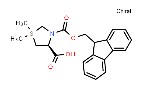 CAS No. 1425942-14-8, (5S)-1-(9H-fluoren-9-ylmethoxycarbonyl)-3,3-dimethyl-1,3-azasilolidine-5-carboxylic acid
