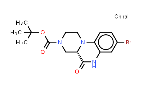 CAS No. 2456504-40-6, tert-butyl (4aS)-8-bromo-5-oxo-2,4,4a,6-tetrahydro-1H-pyrazino[1,2-a]quinoxaline-3-carboxylate