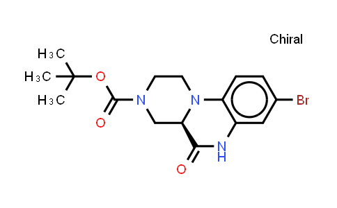 CAS No. 2624185-40-4, tert-butyl (4aR)-8-bromo-5-oxo-2,4,4a,6-tetrahydro-1H-pyrazino[1,2-a]quinoxaline-3-carboxylate