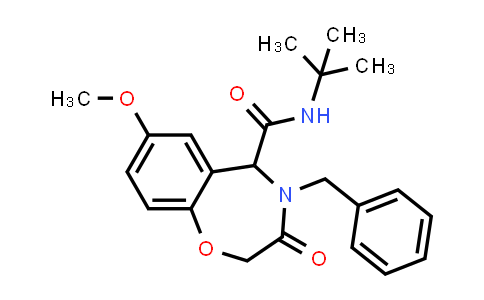 DY851090 | 953058-38-3 | 4-benzyl-N-tert-butyl-7-methoxy-3-oxo-2,3,4,5-tetrahydro-1,4-benzoxazepine-5-carboxamide