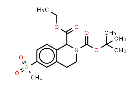 DY851096 | 2738333-30-5 | O2-tert-butyl O1-ethyl 6-methylsulfonyl-3,4-dihydro-1H-isoquinoline-1,2-dicarboxylate