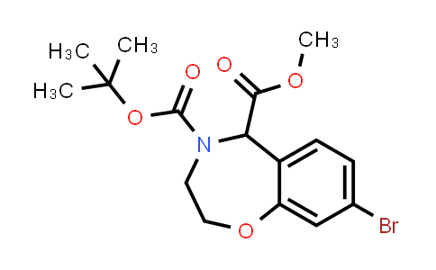 DY851104 | 2680562-02-9 | 4-tert-butyl 5-methyl 8-bromo-2,3,4,5-tetrahydro-1,4-benzoxazepine-4,5-dicarboxylate
