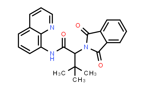 CAS No. 2143909-93-5, 2-(1,3-dioxoisoindolin-2-yl)-3,3-dimethyl-N-(8-quinolyl)butanamide
