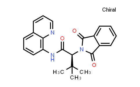 CAS No. 908129-41-9, (2S)-2-(1,3-dioxoisoindolin-2-yl)-3,3-dimethyl-N-(8-quinolyl)butanamide