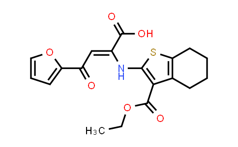 DY851109 | 1485056-94-7 | (Z)-2-[(3-ethoxycarbonyl-4,5,6,7-tetrahydrobenzothiophen-2-yl)amino]-4-(2-furyl)-4-oxo-but-2-enoic acid